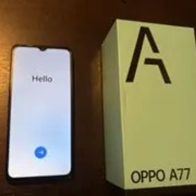 [美品]OPPO A77 ブラック 本体 箱・説明書付 ⑯