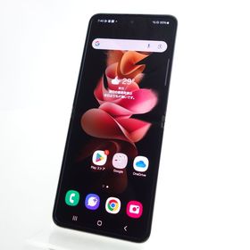 【SIMフリー】Galaxy Z Flip3 5G SCG12 クリーム 利用制限〇 au版