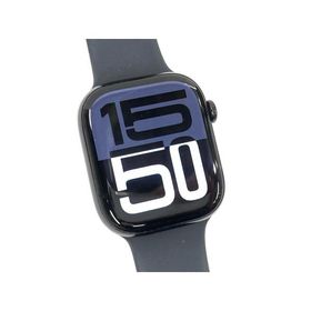 中古 Apple Watch Series10 GPS 46mm ジェットブラックアルミニウムケース ブラックスポーツバンド 海外版 MX263CH/B Model:A3000 ※技適マーク無し