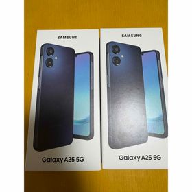サムスン(SAMSUNG)のSamsung Galaxy A25 5G ブラック 64GB 新品未開封2台(スマートフォン本体)