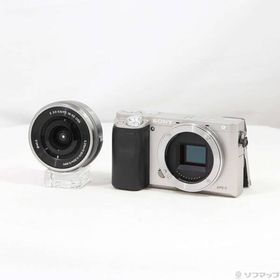〔中古〕SONY(ソニー) α6000 パワーズームレンズキット シルバー ILCE-6000L〔196-ud〕