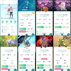 即戦力❗️伝説個体100:6体!背景伝説100❗️背景剣&盾の王!個体値100:65体所持等 | ポケモンGOのアカウントデータ、RMTの販売・買取一覧