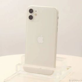 〔中古品〕 iPhone11 64GB ホワイト MWLU2J／A SIMフリー【344】