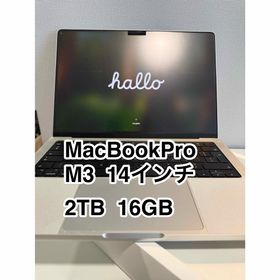 マック(Mac (Apple))のMacBookPro 14インチ 2TB M3pro 16GB(ノートPC)