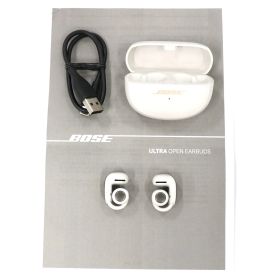 中古 Bose Ultra Open Earbuds 完全ワイヤレスイヤホン ultra-openearbuds-w ホワイト 【可(C)】