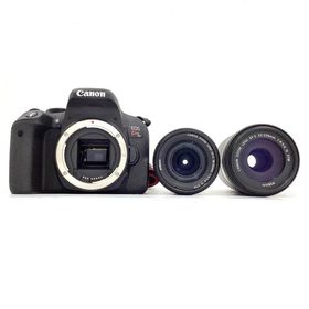 【全額返金保証】【最速発送】Canon デジタル一眼 EOS Kiss X9i ダブルズームキット ブラック 美品 動作確認済