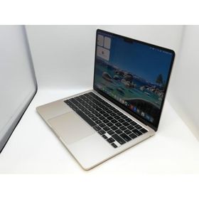 【中古】Apple MacBook Air 13インチ CTO (M2,2022) スターライト M2(CPU:8C/GPU:8C)/8G/256G/30W AC【京都】保証期間１ヶ月【ランクB】
