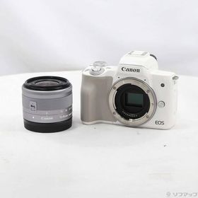 〔中古〕Canon(キヤノン) EOS Kiss M ホワイト EFM1545 IS STM レンズキット〔262-ud〕