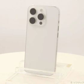 〔中古品〕 iPhone15 Pro 128GB ホワイトチタニウム MTU83J／A SIMフリー【276】