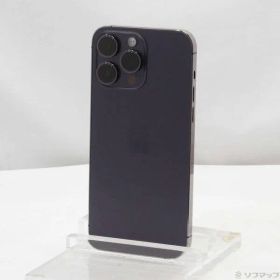 〔中古品〕 iPhone14 Pro Max 256GB ディープパープル MQ9E3J／A SIMフリー【262】
