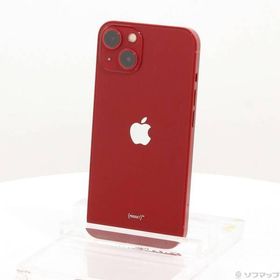 〔中古〕Apple(アップル) iPhone13 128GB プロダクトレッド MLNF3J／A SIMフリー〔368-ud〕