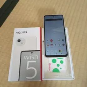 未使用AQUOS wish 5 白 シムフリーおサイフケータイメモリクリア済み