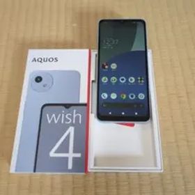 未使用AQUOS wish 4 青 シムフリーおサイフケータイメモリクリア済み