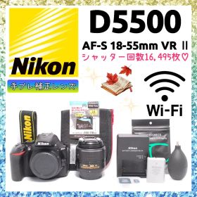 ❤即購入1000円OFF❤ ニコン D5500 Wi-Fi 手振れ補正レンズ