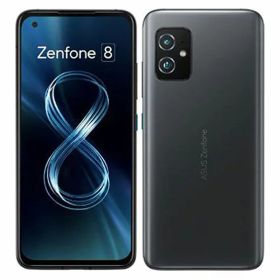 【中古】【安心保証】 ZenFone 8 ZS590KS-BK128S8[128GB] SIMフリー オブシディアンブラック