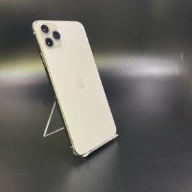アップル(Apple)の【全額返金保証】【最速発送】Apple iPhone iPhone 11 Pro Max 64GB シルバー au 動作確認済(スマートフォン本体)