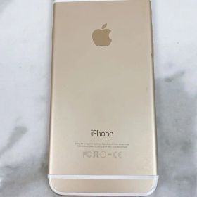＊【ボタン付近に画面割れあり】iPhone6 ゴールド A1586本体 64GB