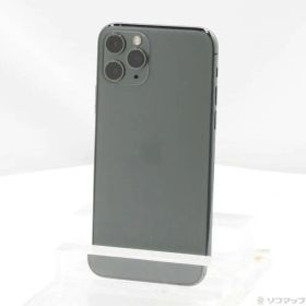 〔中古品〕 iPhone11 Pro 64GB ミッドナイトグリーン MWC62J／A SoftBank【348】