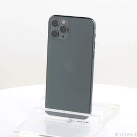 〔中古品〕 iPhone11 Pro 64GB ミッドナイトグリーン MWC62J／A SIMフリー【258】
