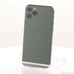 〔中古品〕 iPhone11 Pro 256GB ミッドナイトグリーン MWCC2J／A SIMフリー【377】