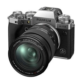 【中古】富士フイルム(FUJIFILM) ミラーレス一眼カメラ X-T4レンズキット シルバー X-T4LK-1680-S