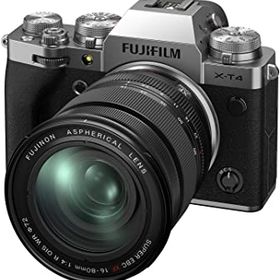 【中古】FUJIFILM ミラーレス一眼カメラ X-T4レンズキット シルバー X-T4LK-1680-S