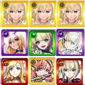 エル×4+マサムネ+八雲+ルシファー+ニケ+マギア×2+ネオ+マナ+ソロモン+オーブ3700 モバイルゲームモンスト