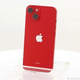 【中古】Apple(アップル) iPhone14 128GB プロダクトレッド MPV93J／A SIMフリー 【295-ud】