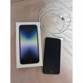 アイフォーン(iPhone)の【美品】iPhone SE 第3世代 128GB スターライト(スマートフォン本体)
