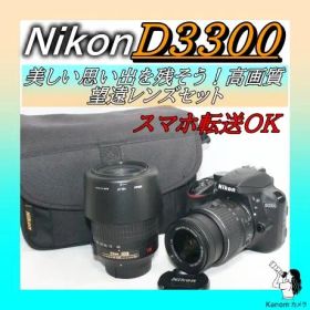 新品級⭐S回数36回⭐Nikon D3300⭐望遠レンズセット！一眼レフ 高画質