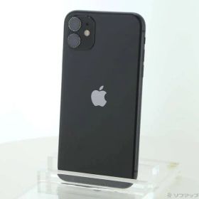 〔中古品〕 iPhone11 64GB ブラック MWLT2J／A SIMフリー【258】