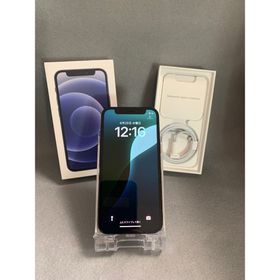 アイフォーン(iPhone)の美品 国内版 SIMフリー iPhone12 mini 64GB ブラック色 (スマートフォン本体)