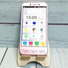 Softbank SHARP シンプルスマホ4 704SH ピンク 本体 白ロム SIMロック解除済み SIMフリー 美品 A429228