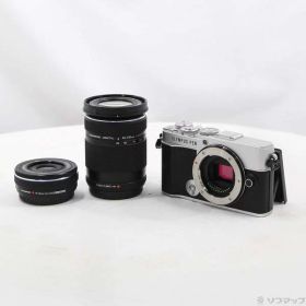 【中古】OLYMPUS(オリンパス) OLYMPUS PEN E-P7 EZダブルズームキット シルバー 【305-ud】