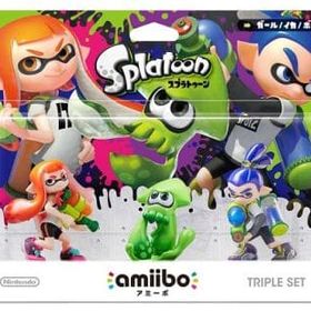 amiibo トリプルセット[ガール/イカ/ボーイ](スプラトゥーンシリーズ)(状態：ブリスターパッケージ状態難) amiibo