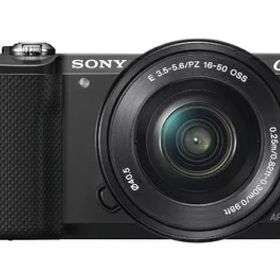 【中古】 SONY ミラーレス一眼 α5000 パワーズームレンズキット ブラック ILCE-5000L-B