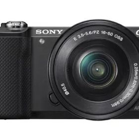 【中古】 SONY ミラーレス一眼 α5000 パワーズームレンズキット ブラック ILCE-5000L-B