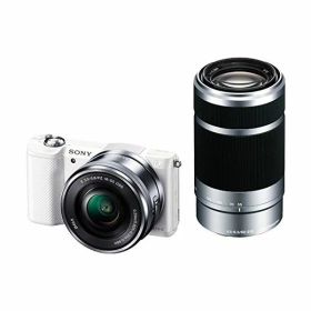 【中古】【1年保証】【美品】SONY α5000 ダブルズームレンズキット ホワイト [ILCE-5000Y]