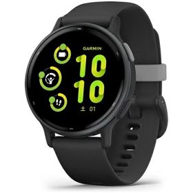 【エントリーで最大全額ポイント還元｜1/5まで】 GARMIN｜ガーミン スマートウォッチvivoactive（ヴィヴォアクティブ）5 GPS Black/Slate 010-02862-40【Suica対応】