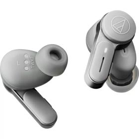 オーディオテクニカ ノイズキャンセリング機能搭載 完全ワイヤレスBluetoothイヤホン（グレー） ATH-TWX7-GY audio-technica