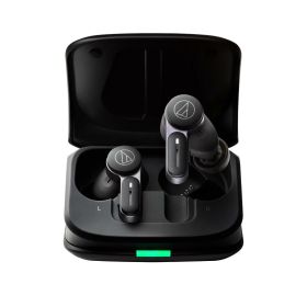 オーディオテクニカ ATH-TWX7 ワイヤレスイヤホン bluetooth ノイズキャンセリング 最大約20時間再生 通話品質強化 マルチポイント対応 ノイズキャンセル ヒアスルー 低遅延モード LDAC対応 SBC AAC IPX4防滴 急速充電 Qiワイヤレス充電【国内正規品】 ブラック ATH-TWX7 BK