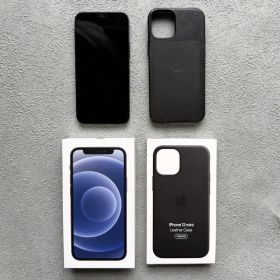 iPhone12mini 128GB ブラック 箱・充電ケーブル付き 箱あり