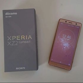 新品 ドコモ xperia xz2 compact simフリー コーラルピンク
