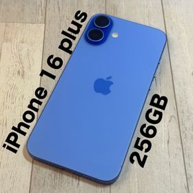 アイフォーン(iPhone)の【中古美品】Apple iPhone 16plus 256GB ウルトラマリン(スマートフォン本体)