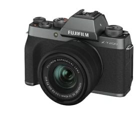 【中古】 富士フイルム(FUJIFILM) ミラーレス一眼カメラ X-T200レンズキット ダークシルバー X-T200LK-DS