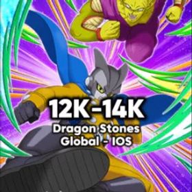 ドッカンバトル |12,000 - 14,000+ ストーン | 海外 |IOS