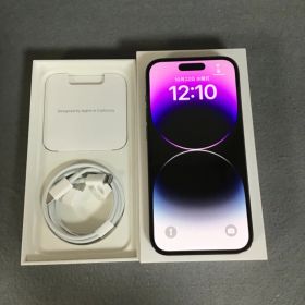 美品 国内版 SIMフリー iPhone14 Pro 256GB ディープパープル色