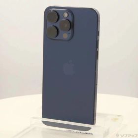 【中古】Apple(アップル) iPhone15 Pro Max 512GB ブルーチタニウム MU6X3J／A SIMフリー 〔ネットワーク利用制限▲〕 【262-ud】