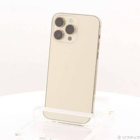 〔中古〕Apple(アップル) iPhone14 Pro Max 1TB ゴールド MQ9M3J／A SIMフリー〔297-ud〕