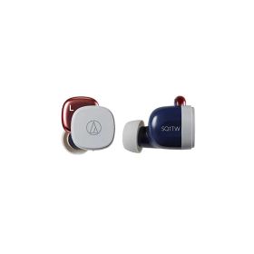 【特価商品】オーディオテクニカ ATH-SQ1TW ワイヤレスイヤホン bluetooth 急速充電対応 IPX4防水規格 最大19.5時間再生 低遅延 Fast Pair対応 マルチペアリング 【国内正規品】ネイビーレッド ATH-SQ1TW NRD